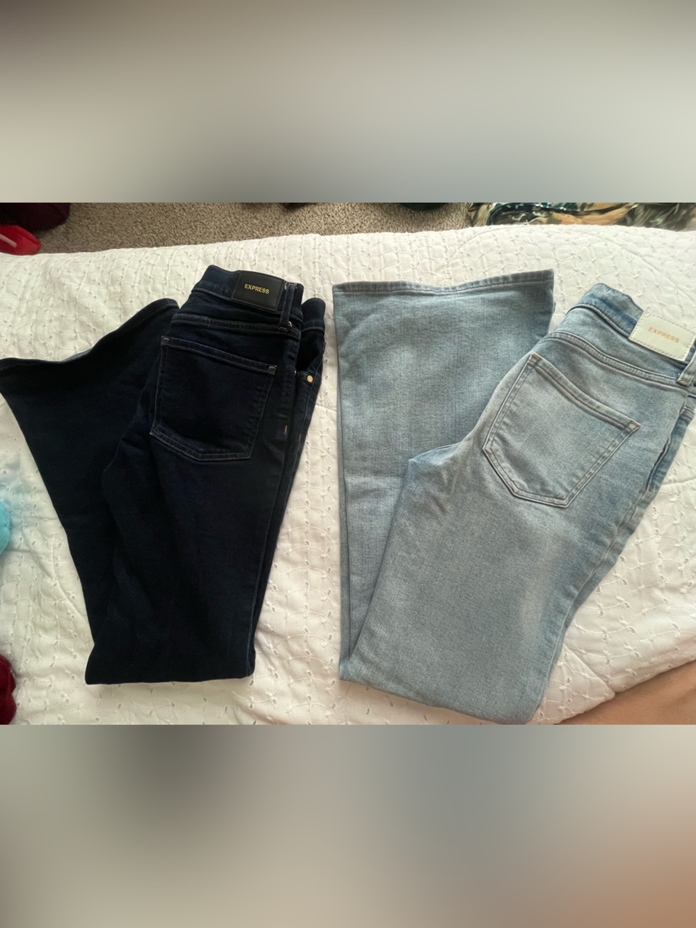 Express Women’s Jeans Duo - indigo and Light Blue